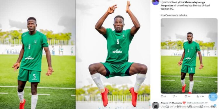 Ifoto y’umwana w’umukobwa ukina muri MUHAZI FILLE FC iraza gutuma benshi bisanga mu byaha.