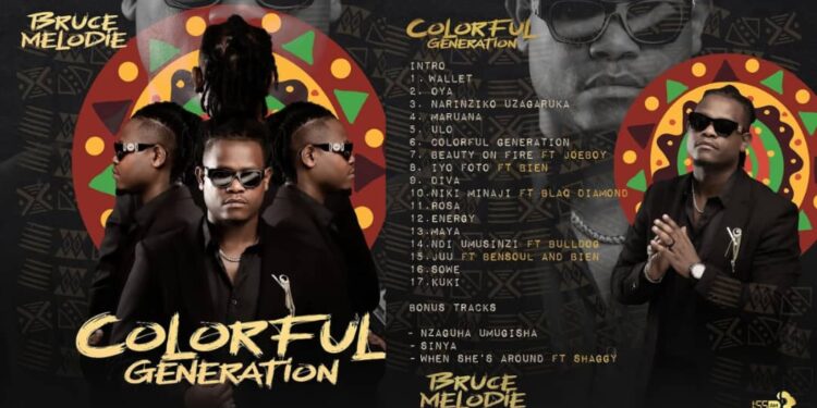 Igitaramo cyo kumurika Album ‘Colorful Generation’ ya Bruce Melodie cyari cyitabiriwe nabakomeye