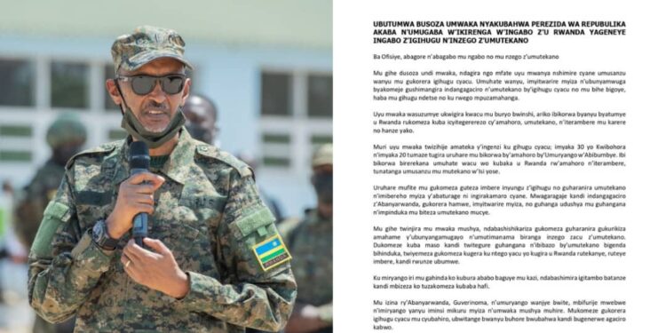 Perezida Kagame yashimiye ingabo z’u Rwanda ku bwitange, ubunyamwuga no guteza imbere umutekano w’igihugu