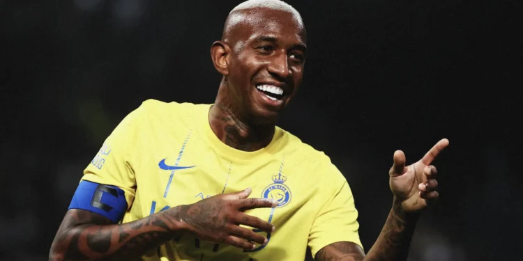 Fenerbahçe yemeye amasezerano yo gusinyisha Anderson Talisca wo muri Al Nassr