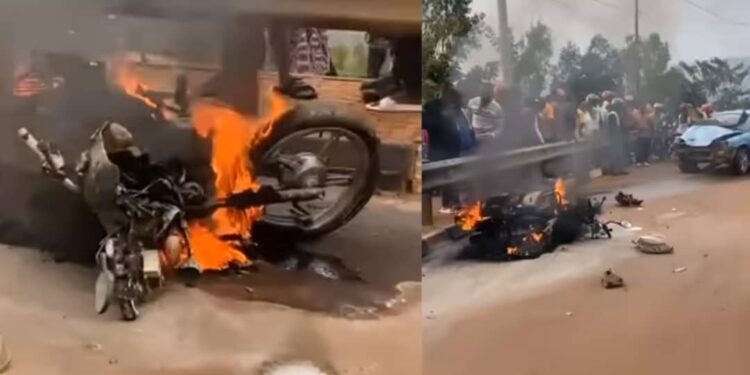 Umumotari yitabye Imana mu mpanuka yatewe no kugongana n’imodoka i Karama, mu mujyi wa Kigali