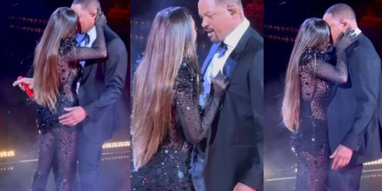 Imyitwarire ya Will Smith na India Martínez nyuma y’igitaramo cya ‘Premio Lo Nuestro’ yateje impaka