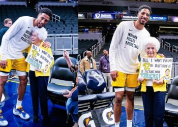 Tyrese Haliburton yafashije umufana we kwizihiza isabukuru y’imyaka 92 yamavuko