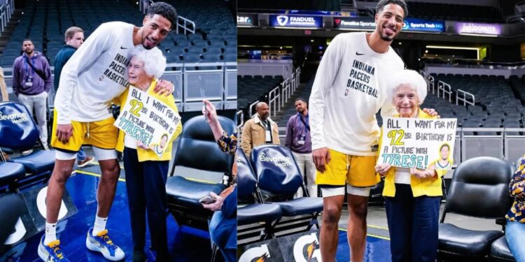 Tyrese Haliburton yafashije umufana we kwizihiza isabukuru y’imyaka 92 yamavuko