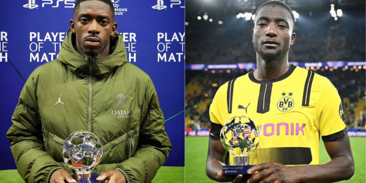 Dembélé na Guirassy begukanye ibihembo by’umukinnyi wahize abandi mu mukino (Man of the Match)