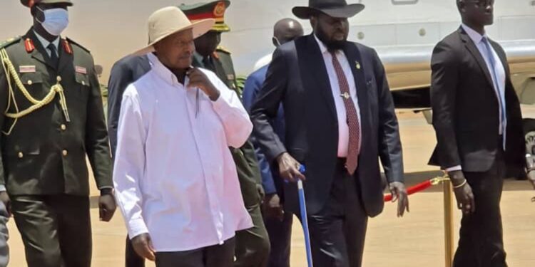 Perezida Museveni yagiriye uruzinduko i Juba mu gihe amakimbirane akomeje kwiyongera muri Sudani y’Epfo