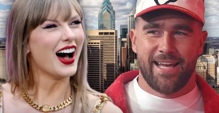 Taylor Swift na Travis Kelce bahakanye ibihuha by’itandukana babonetse basohokanye i Philadelphia
