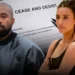 Kanye West yandikiye Kim Kardashian ibaruwa ikomerera amushinja gukoresha abana babo no kwirengagiza inshingano.