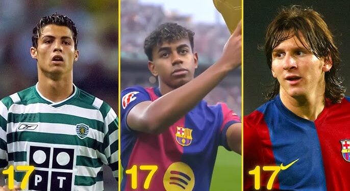 Lamine Yamal umukinnyi wa FC Barcelona uri mu nzira yo kuba icyamamare gisa n’ab’ibihe byose nka Messi na Ronaldo