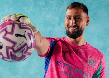 Gigio Donnarumma yakoze imyitozo ye ya mbere muri Manchester City