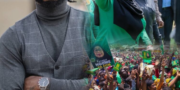 Diamond Platnumz yasibye amafoto yamamaza Samia Suluhu Hassan, nyuma y’igitutu cy’abafana