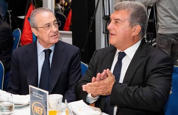 Hagati ya Joan Laporta na Florentino Pérez hari umwuka mubi