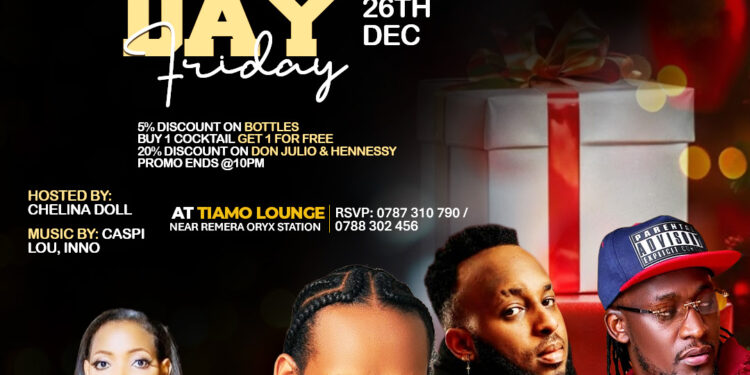 Tiamo Lounge irahinduka isibaniro rikomeye kuri uyu munsi wa Boxing Day