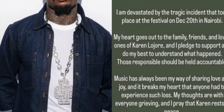 Asake yihanganishije umuryango w’umwana wapfiriye mu gitaramo cye yakoreye muri Kenya