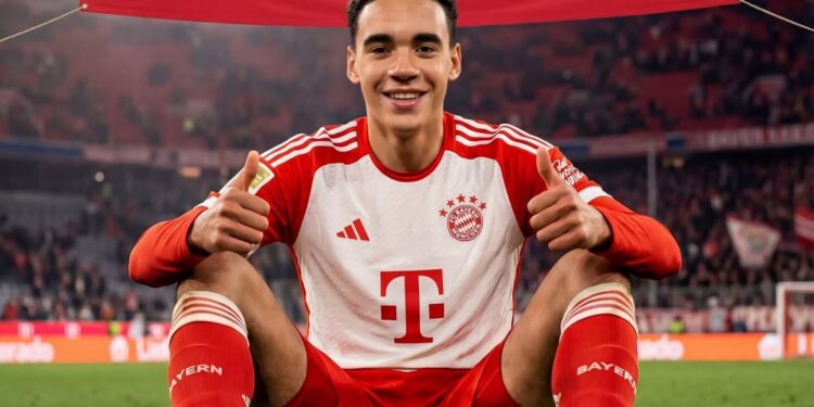 Jamal Musiala yagarutse mu myitozo, nyuma y’imvune yaramaranye igihe