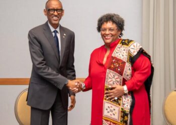 Perezida Kagame yashimiye Mottley wongeye kuyobora Barbados ku nshuro ya gatatu